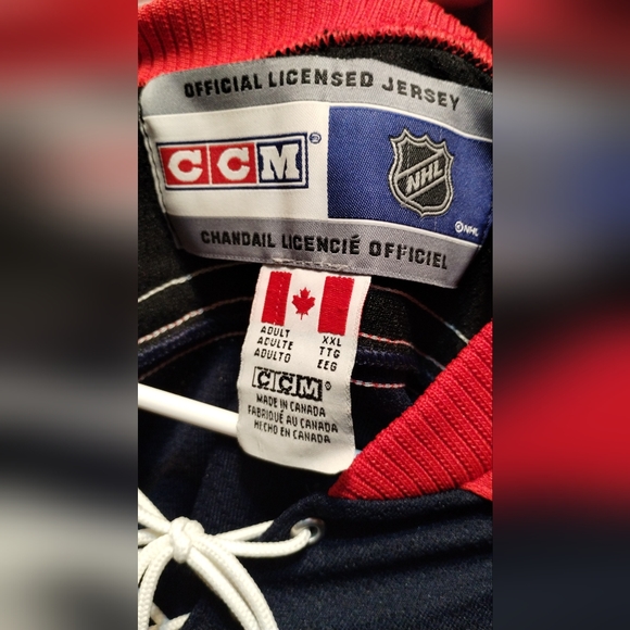 Vintage authentic Brand new with tag NHL Columbus Blue jackets jersey - Picture 3 of 10